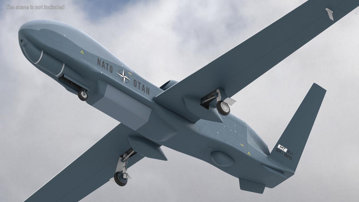 NATO AGS RQ-4D Phoenix UAV Drone 3D