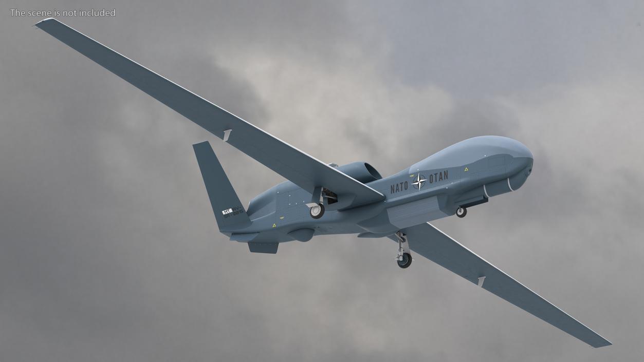 NATO AGS RQ-4D Phoenix UAV Drone 3D