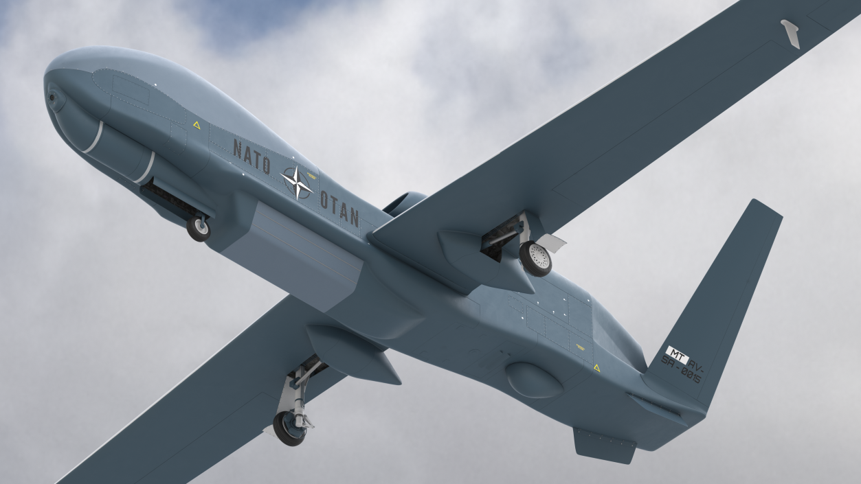 NATO AGS RQ-4D Phoenix UAV Drone 3D