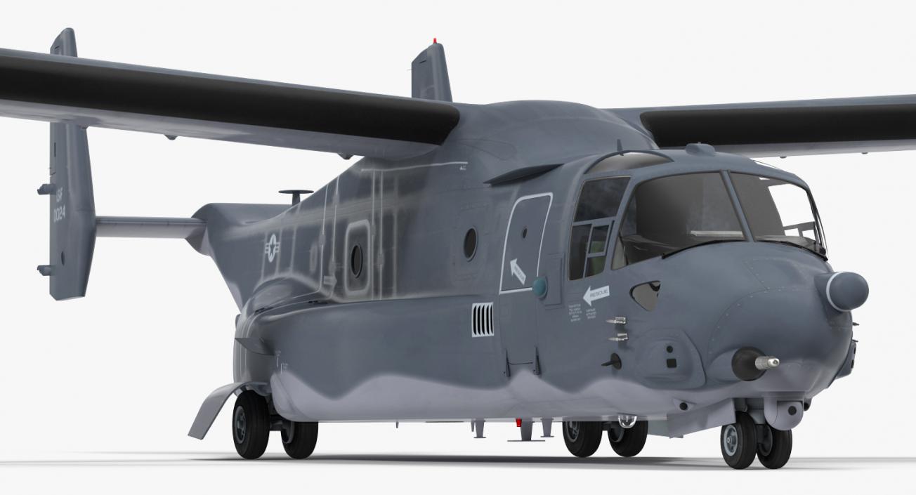 V-22 Osprey Transport Aircraft Rigged 3D