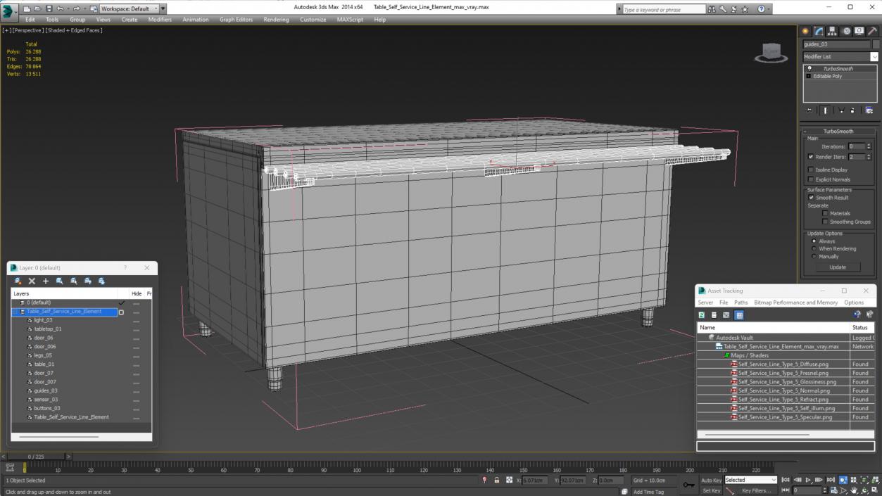 3D Table Self Service Line Element