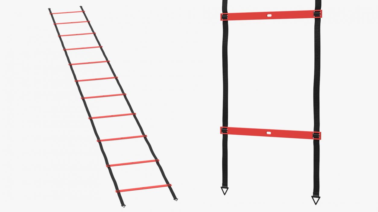 3D Agility Ladder Red model