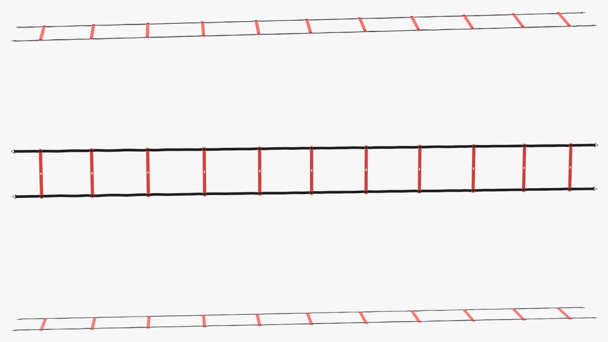 3D Agility Ladder Red model