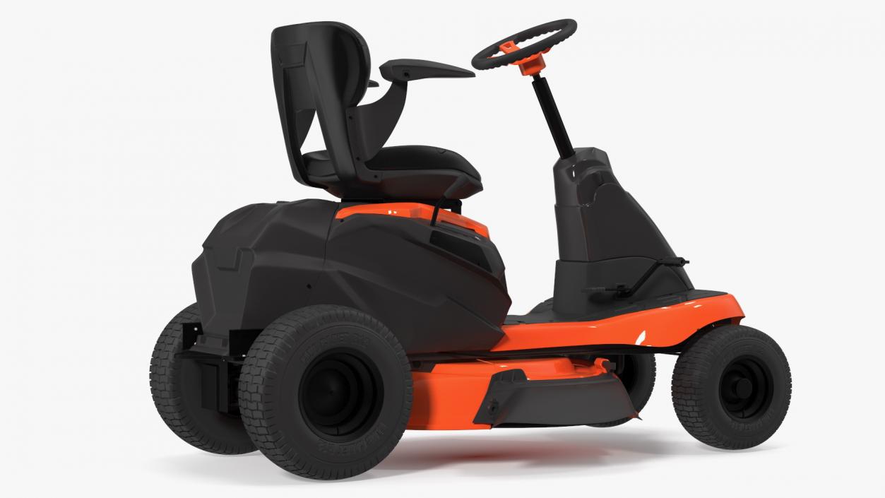 Electric Mobility Lawn-Mower Orange Rigged 3D