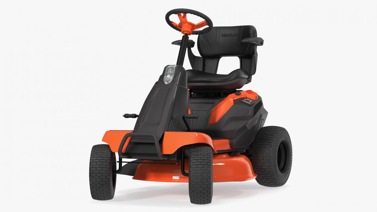 Electric Mobility Lawn-Mower Orange Rigged 3D