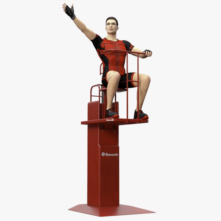 3D Volleyball Referee on the SENOH Umpire Tower 2