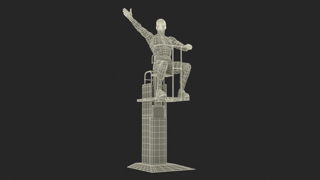 3D Volleyball Referee on the SENOH Umpire Tower 2