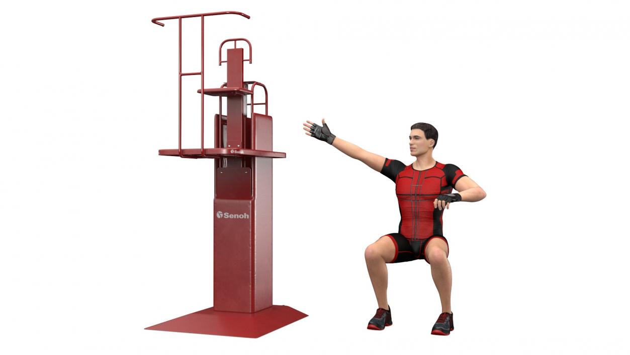 3D Volleyball Referee on the SENOH Umpire Tower 2