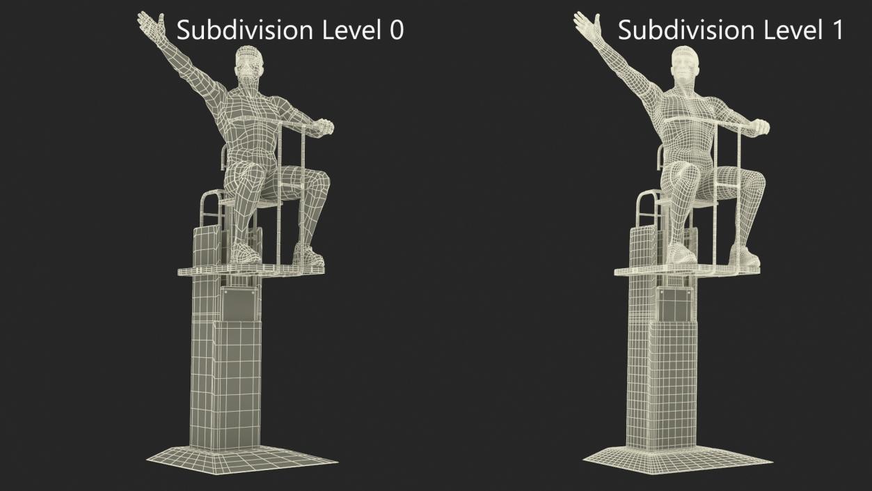 3D Volleyball Referee on the SENOH Umpire Tower 2