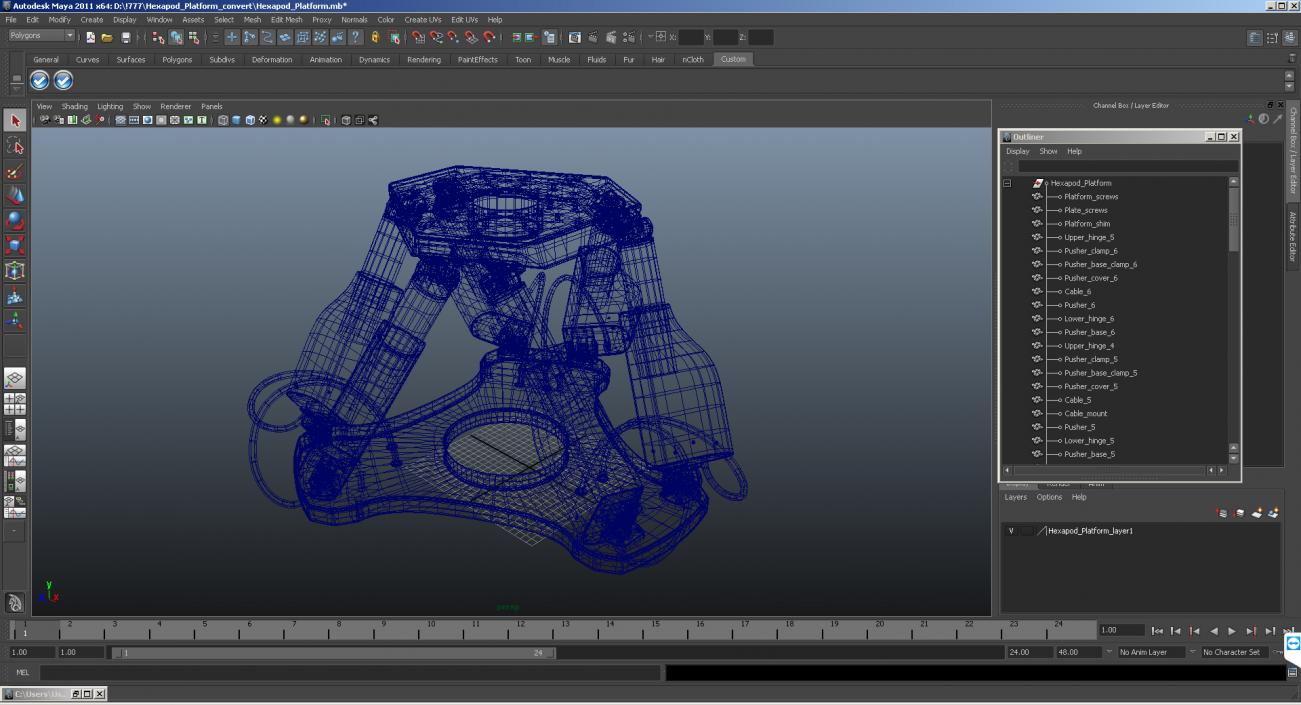 3D Hexapod Platform