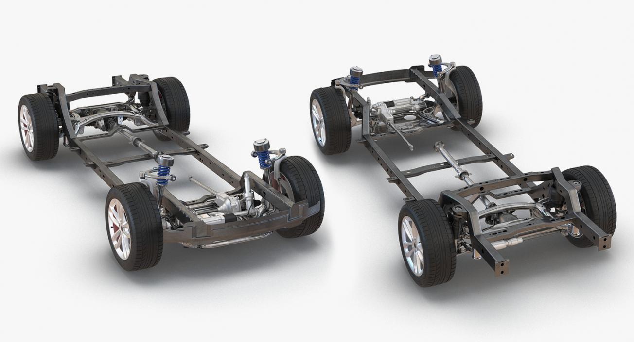 Sedan and SUV Chassis Collection 3D