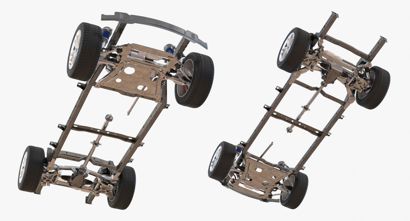 Sedan and SUV Chassis Collection 3D