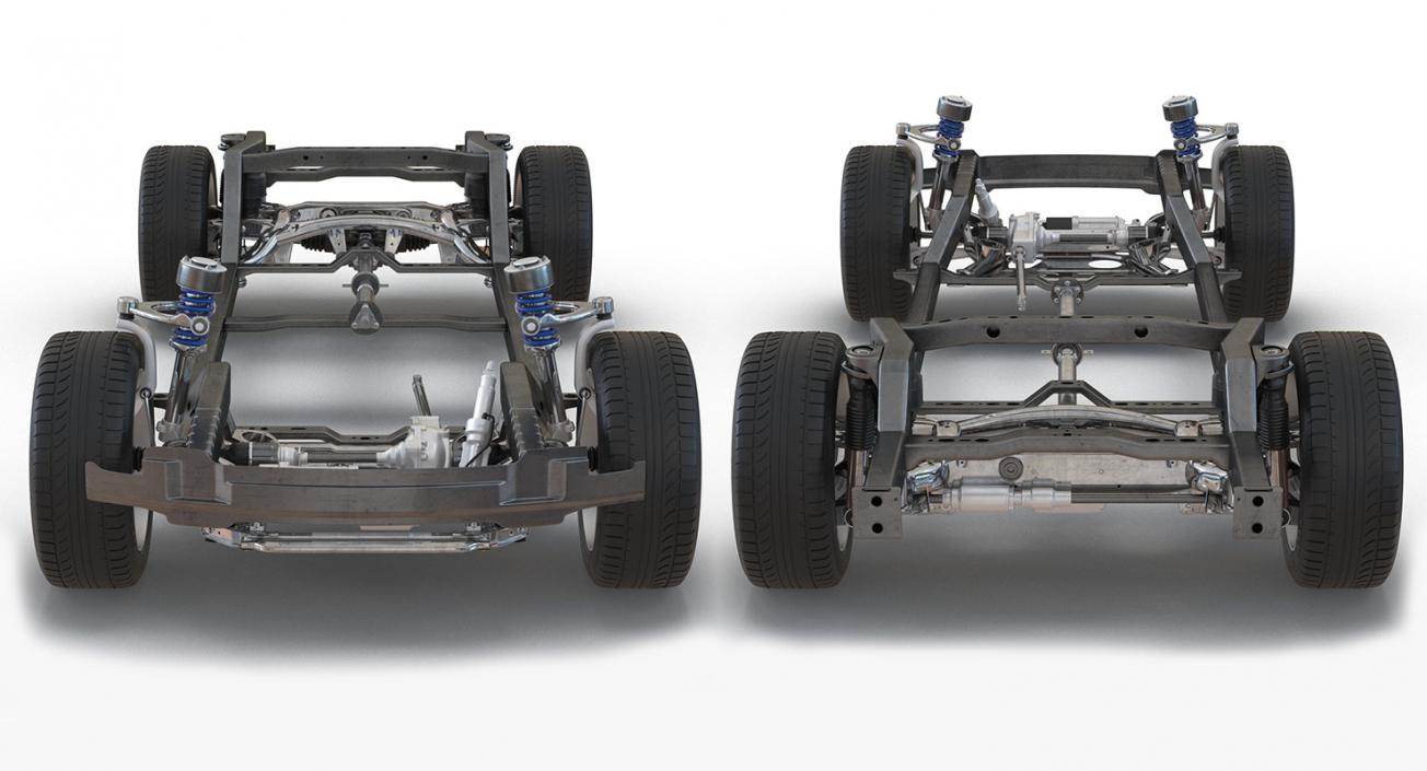 Sedan and SUV Chassis Collection 3D