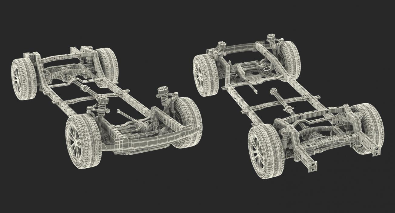 Sedan and SUV Chassis Collection 3D