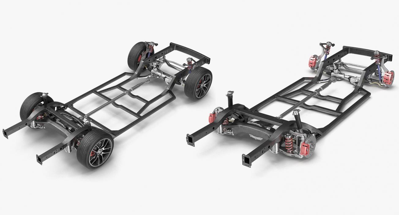 Sedan and SUV Chassis Collection 3D