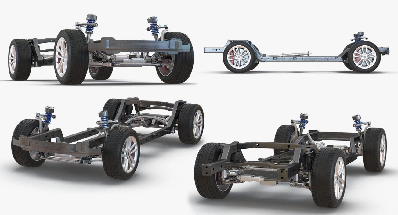 Sedan and SUV Chassis Collection 3D