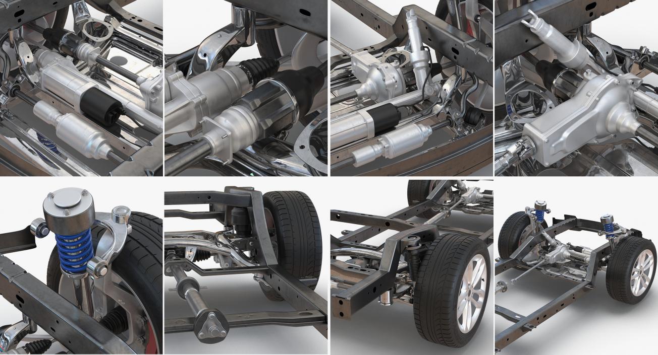 Sedan and SUV Chassis Collection 3D