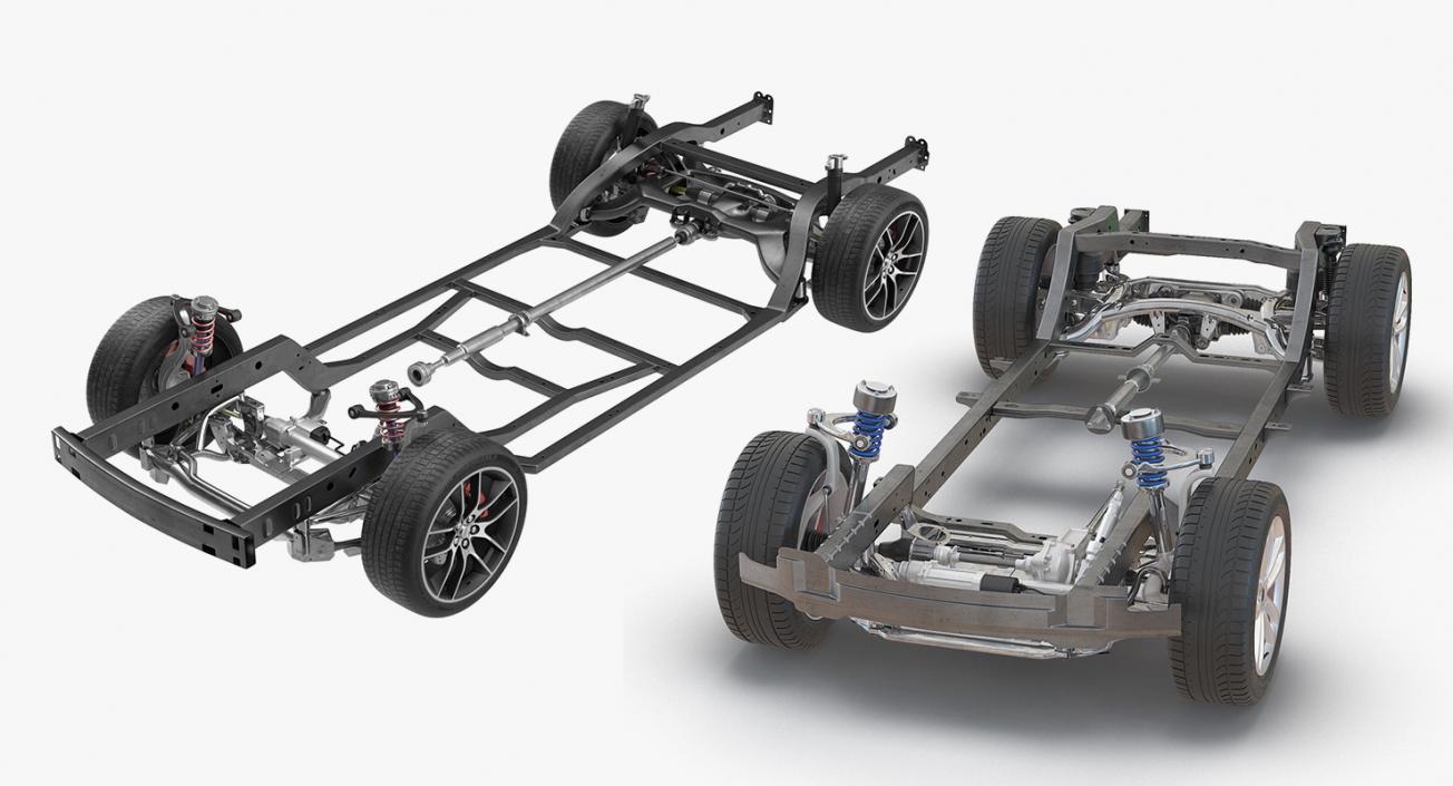 Sedan and SUV Chassis Collection 3D