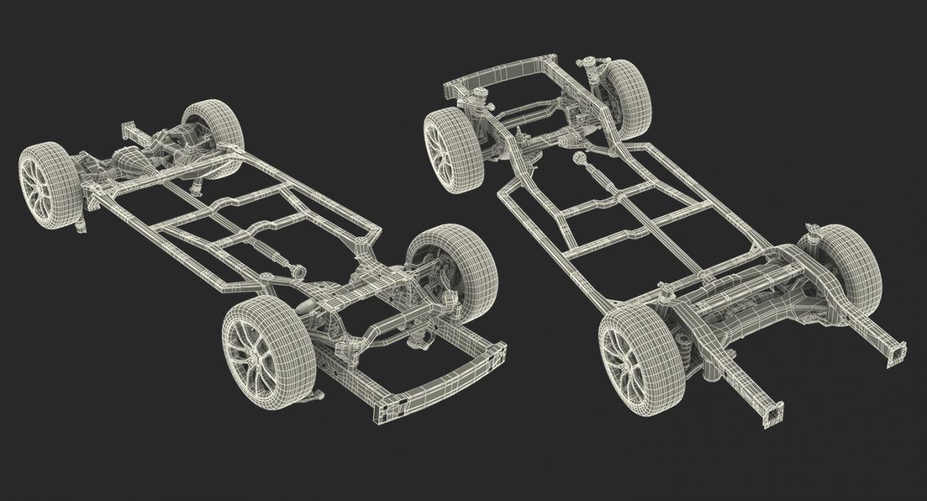 Sedan and SUV Chassis Collection 3D