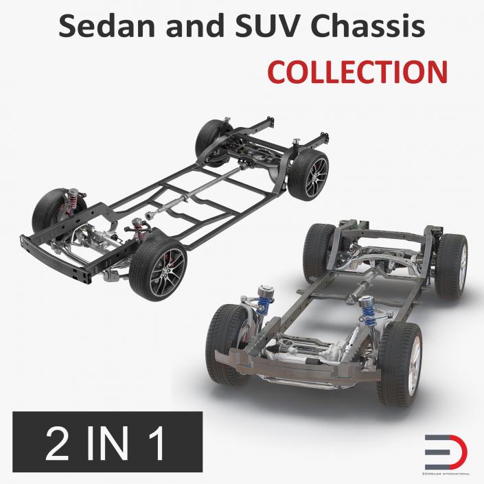 Sedan and SUV Chassis Collection 3D