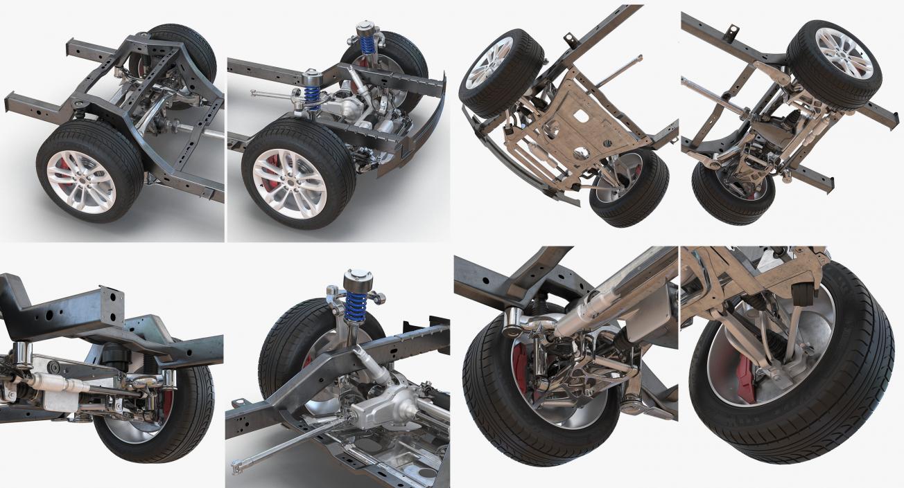 Sedan and SUV Chassis Collection 3D