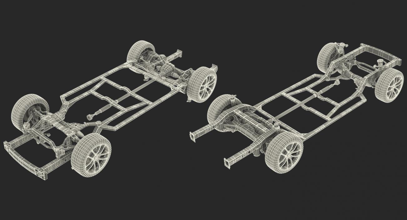 Sedan and SUV Chassis Collection 3D