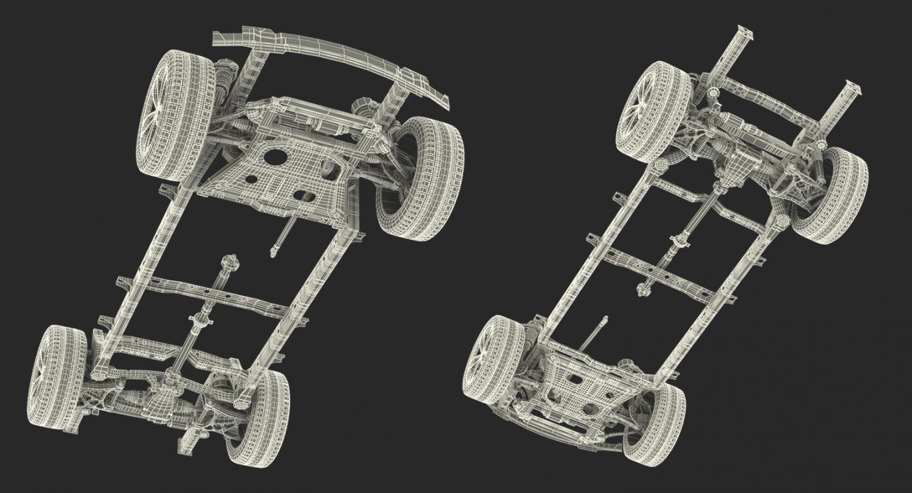 Sedan and SUV Chassis Collection 3D