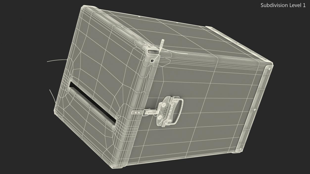 3D Transparent Ballot Box With Paper model