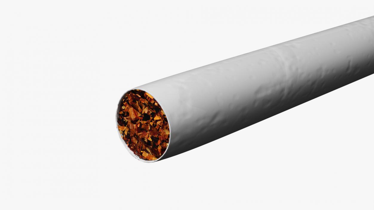 Cigarette Super Slim Silver 2 3D model