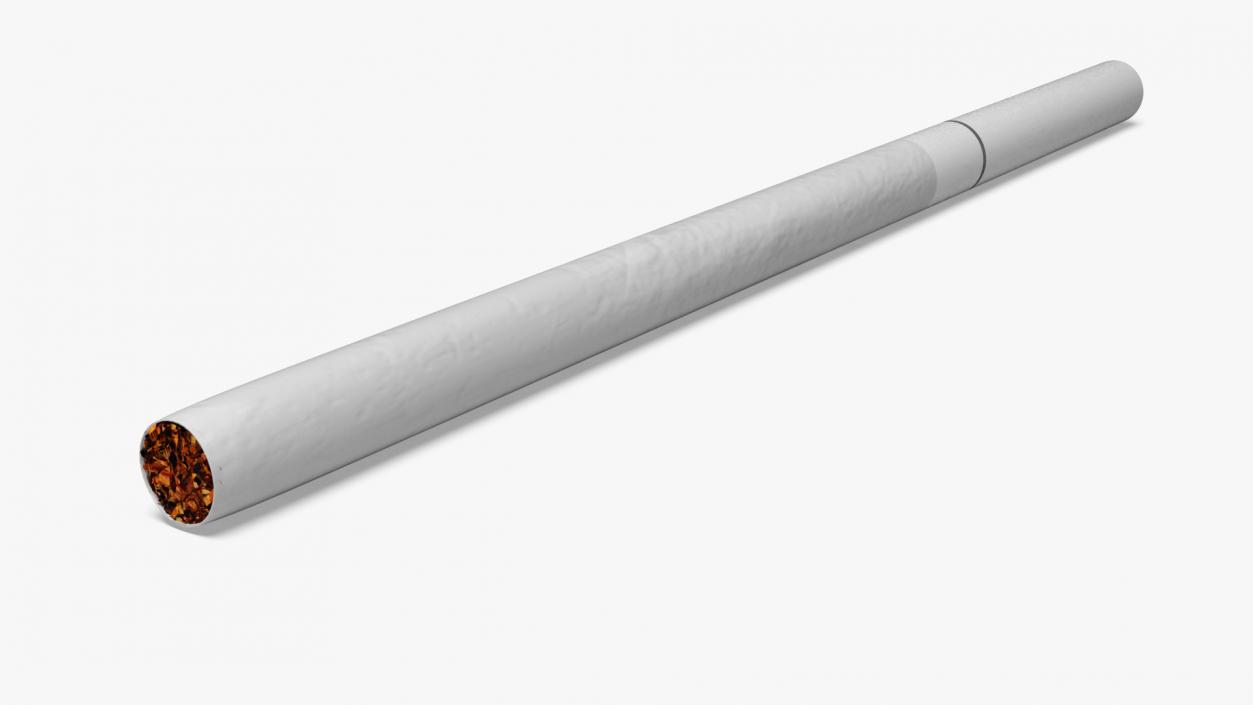 Cigarette Super Slim Silver 2 3D model