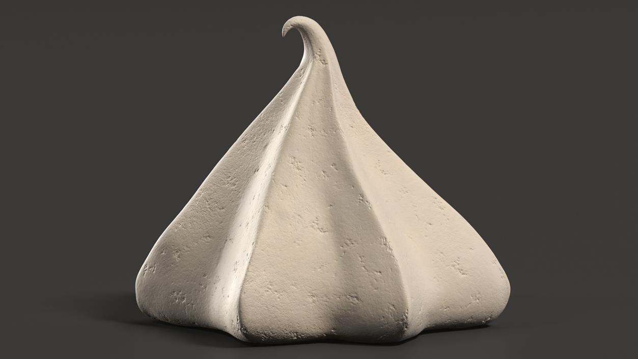 Meringue Small Cone Caramel 3D