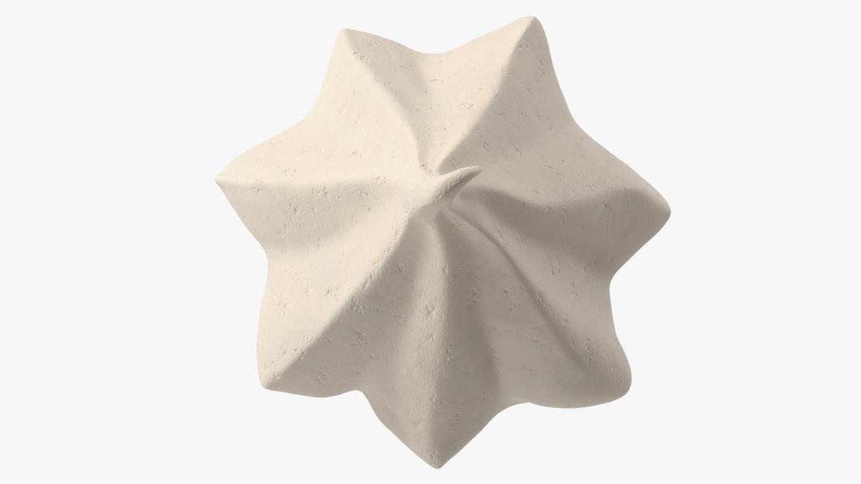 Meringue Small Cone Caramel 3D