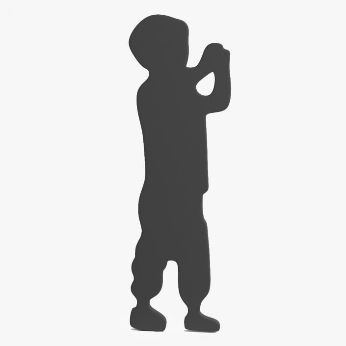 Child Boy Silhouette 2 3D