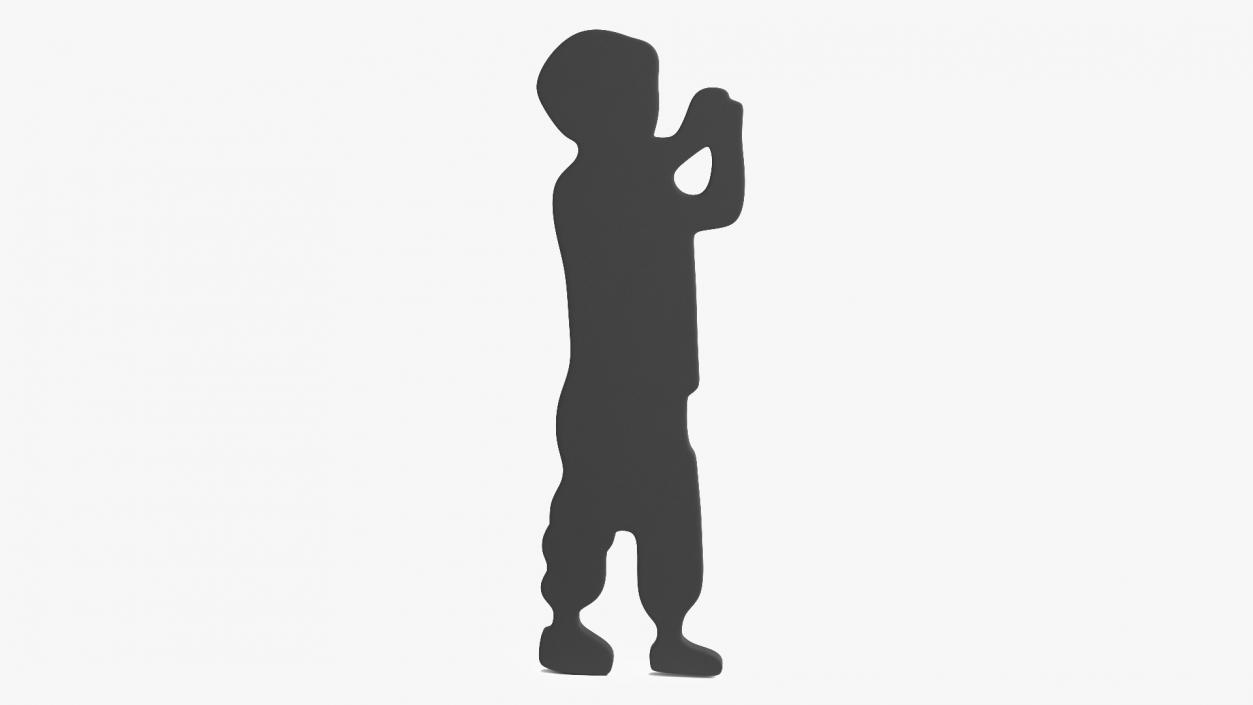 Child Boy Silhouette 2 3D