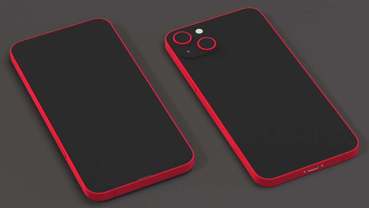 Apple iPhone 14 Plus Red 3D model