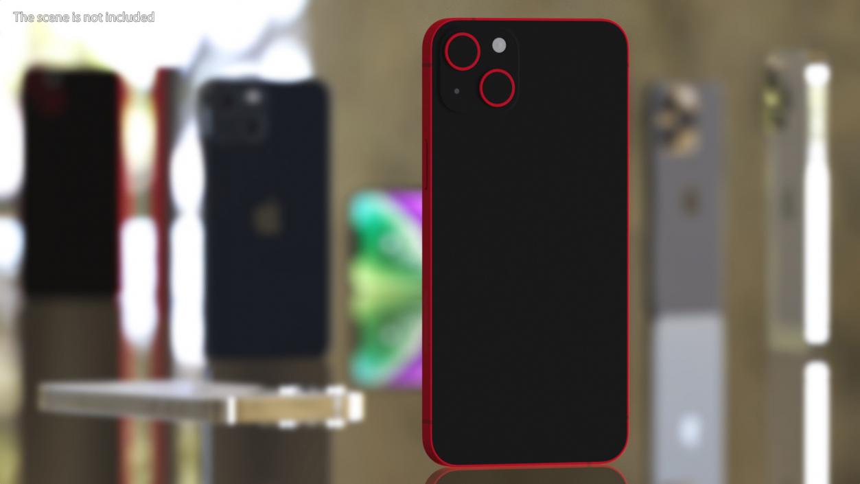 Apple iPhone 14 Plus Red 3D model