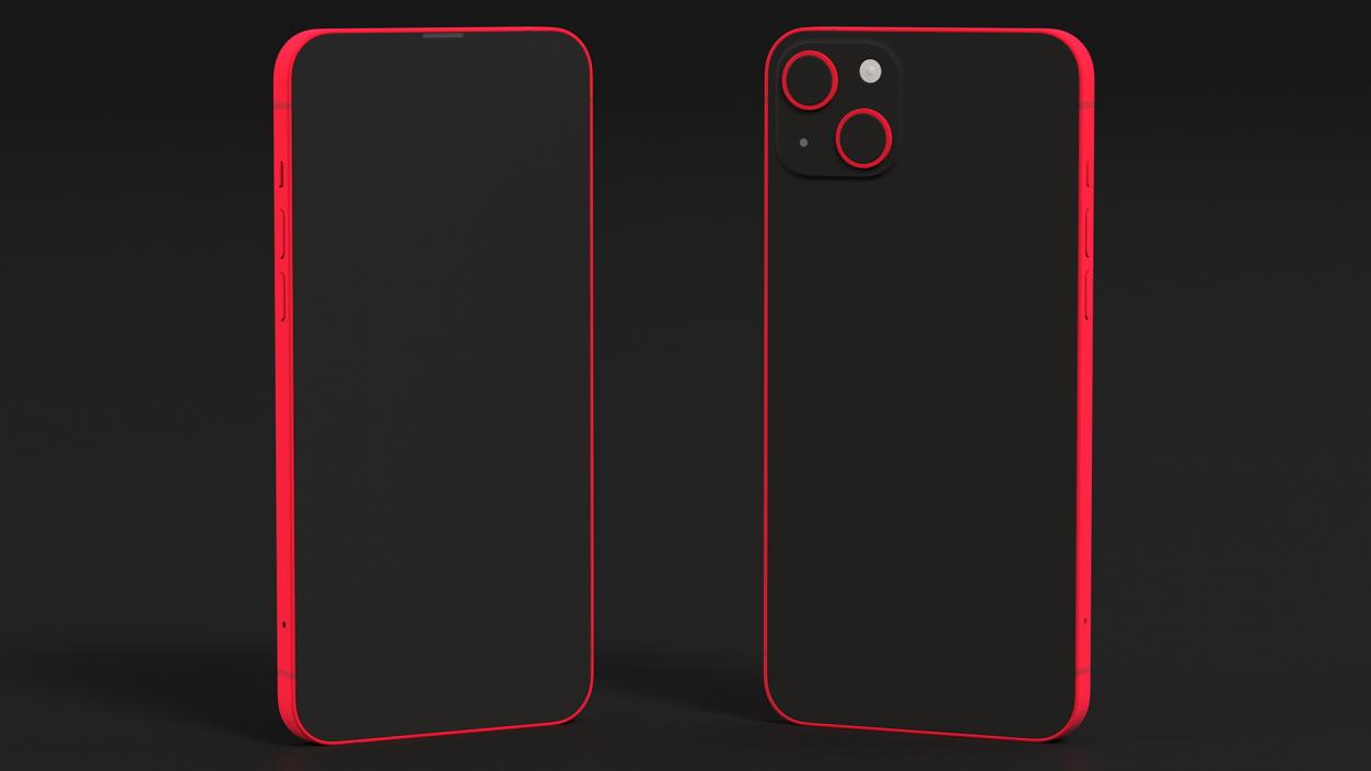 Apple iPhone 14 Plus Red 3D model