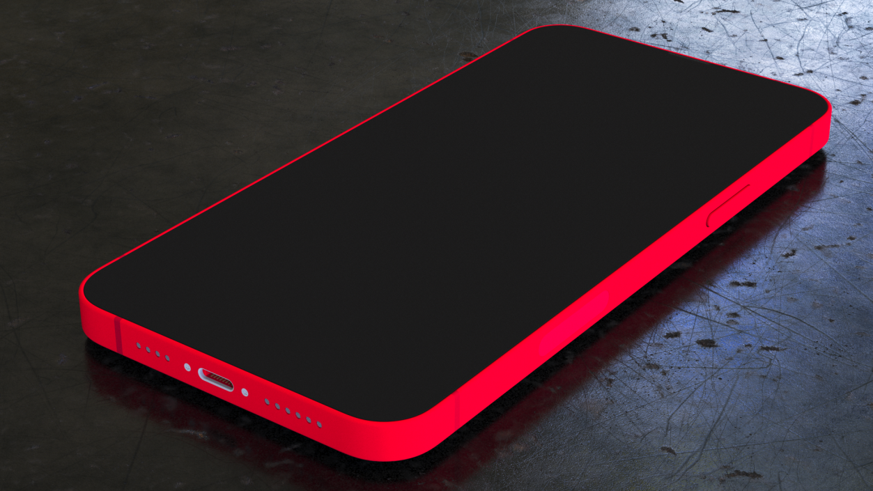 Apple iPhone 14 Plus Red 3D model