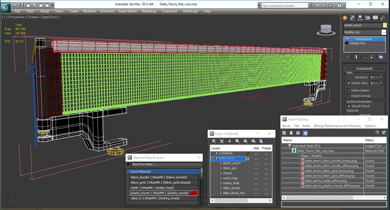 3D Table Tennis Net