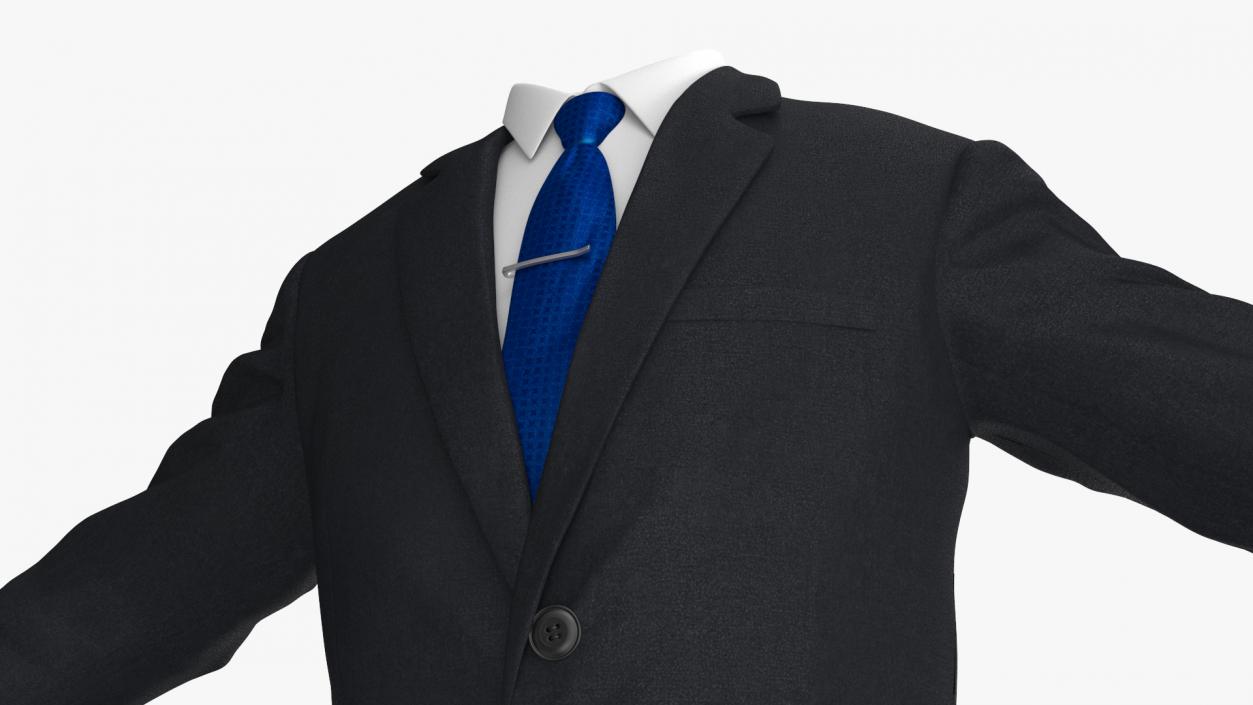 Business Uniform Jacket Suit Tie 3D