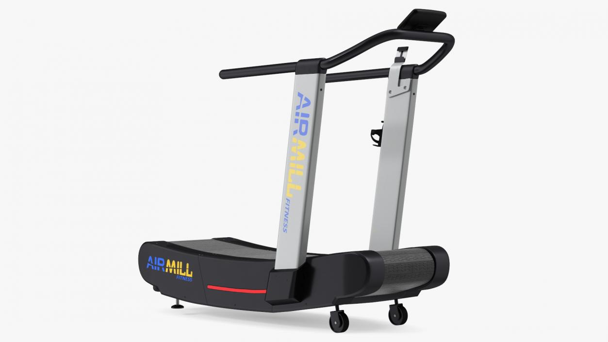 Airmill Air Runner Crossfit Treadmill Rigged 3D model