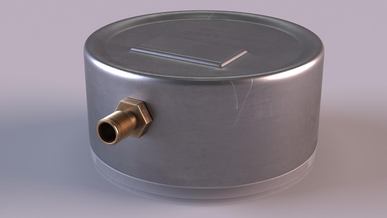 3D Mechanical Pressure Gauge 20psi