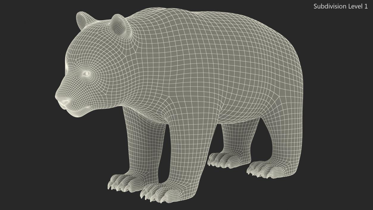 3D Giant Panda Rigged model