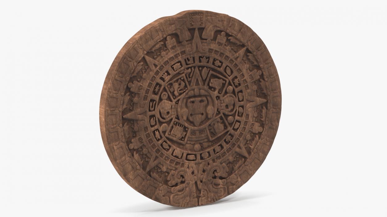 3D Maya Calendar Wood model