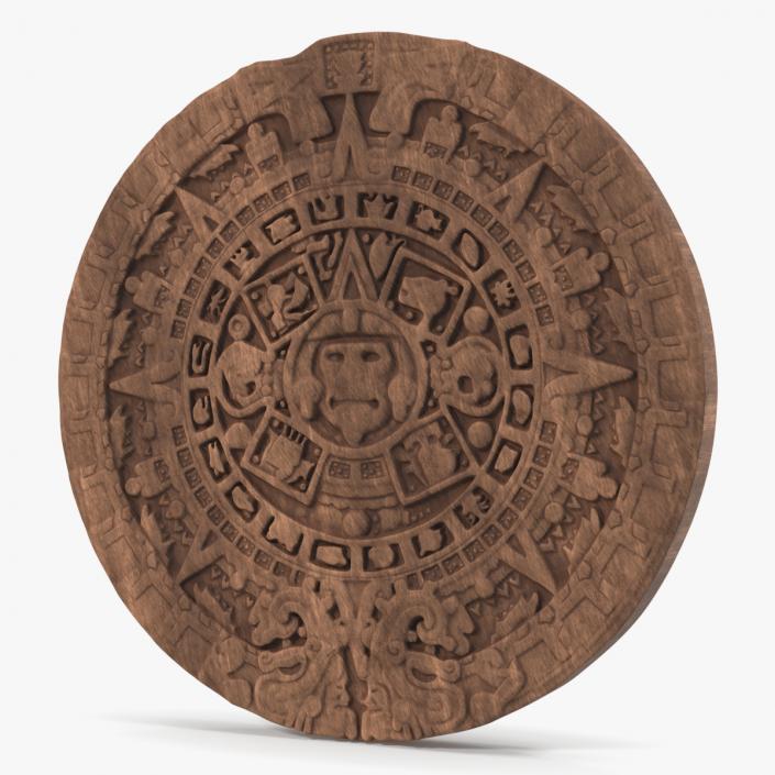 3D Maya Calendar Wood model