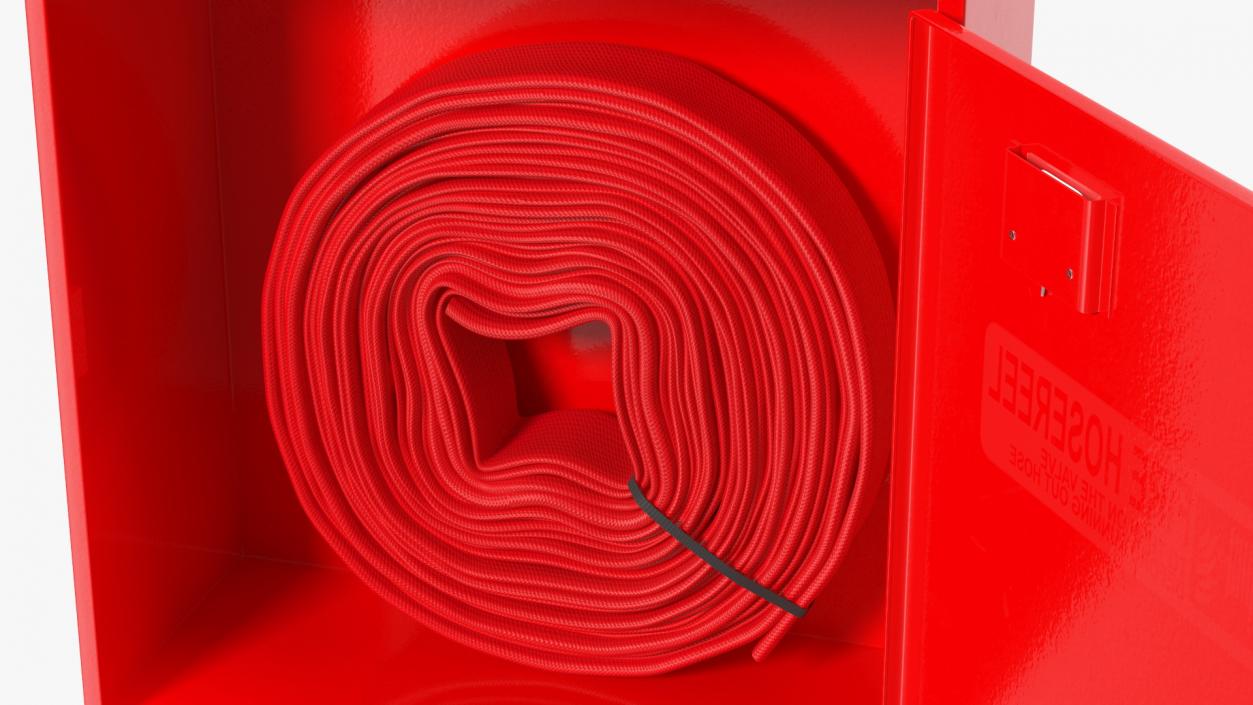 3D Fire Hose Cabinet Set