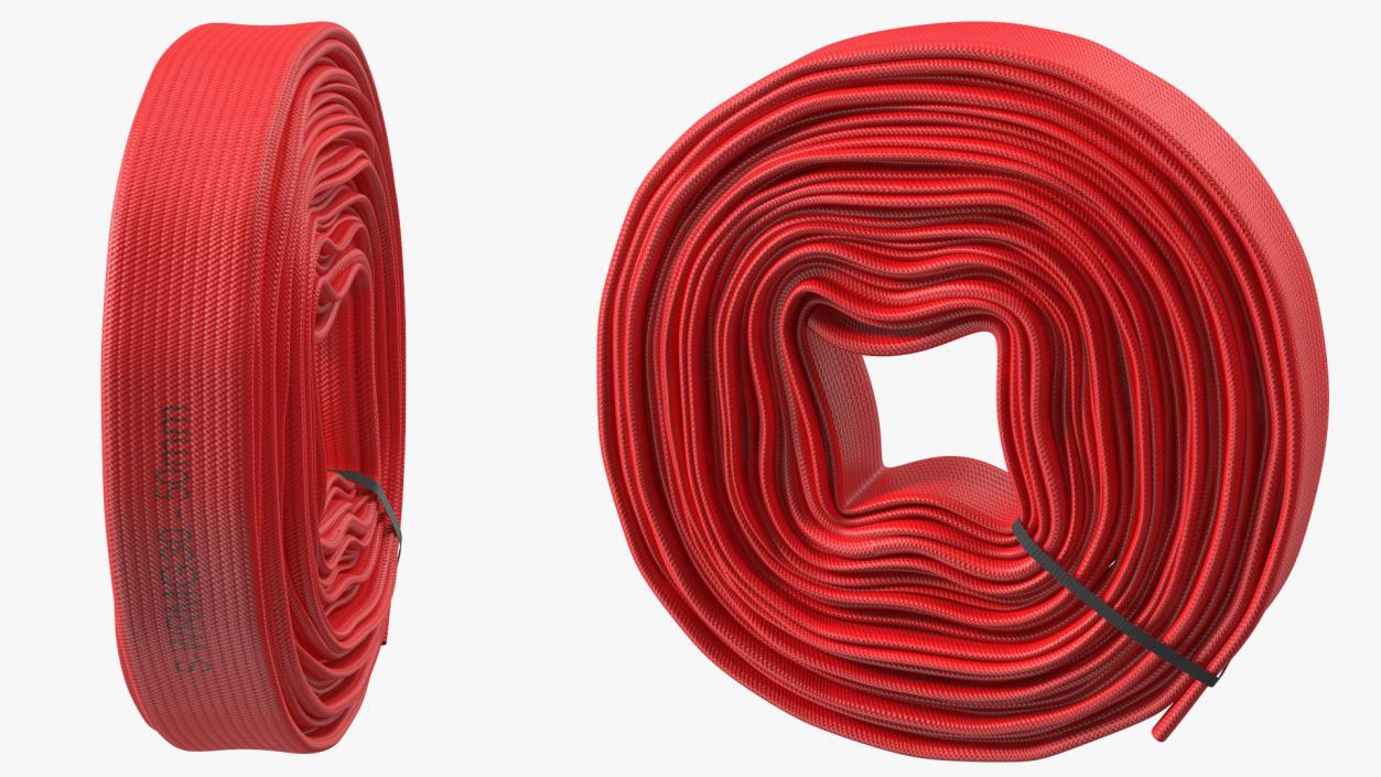 3D Fire Hose Cabinet Set