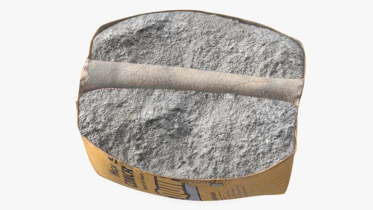 3D model Open Bag Cement Quikrete 80 Lb