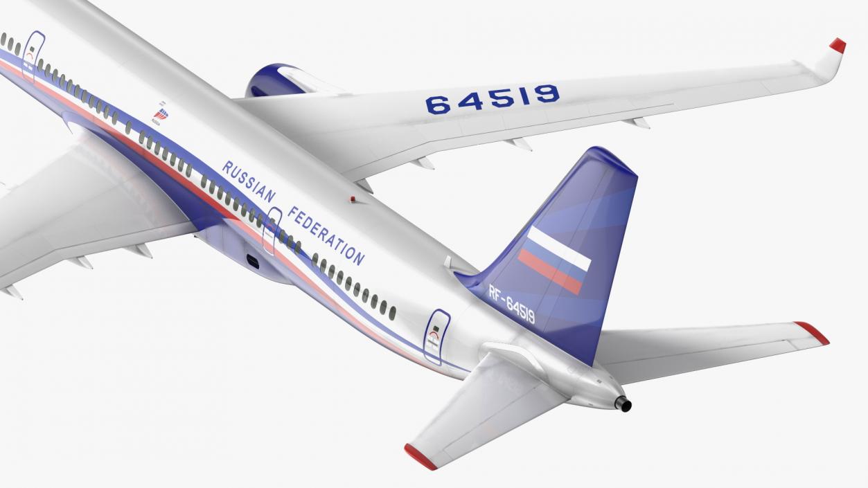 Tupolev Tu-214 Jet Airliner Flight 3D model