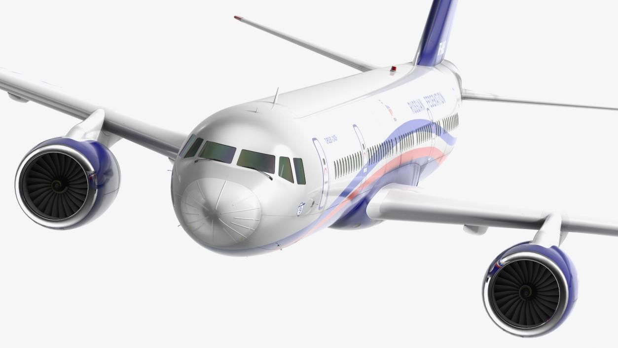 Tupolev Tu-214 Jet Airliner Flight 3D model